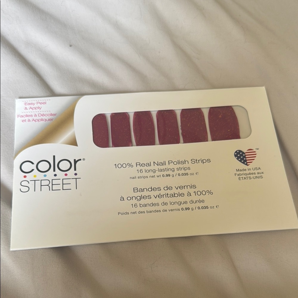 Color Street Bold Crimson Nail Strips All Fired Up